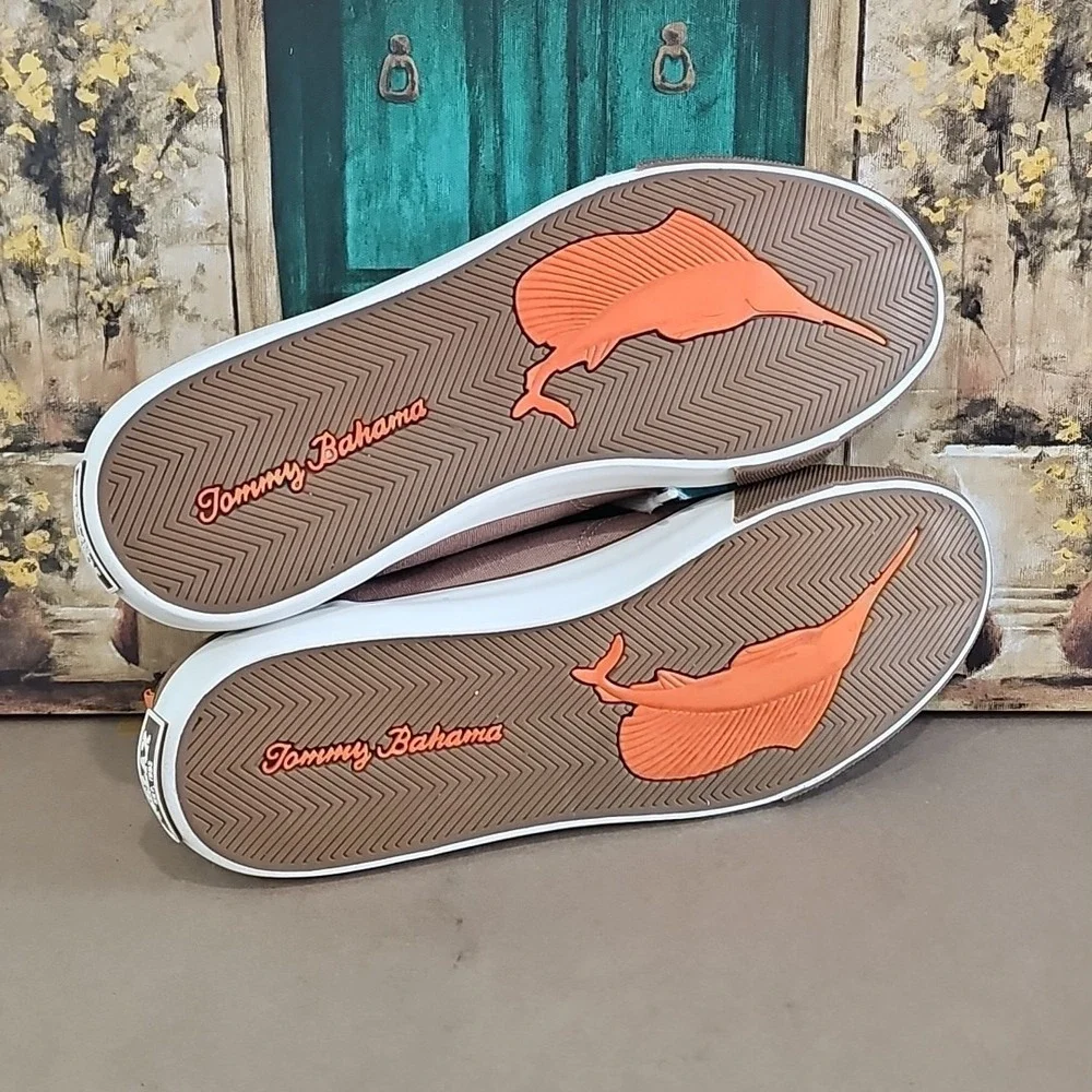 Tommy Bahama Tan Relax Laguna Beach  Lace Up Keds Sneaker Men Size 12 M